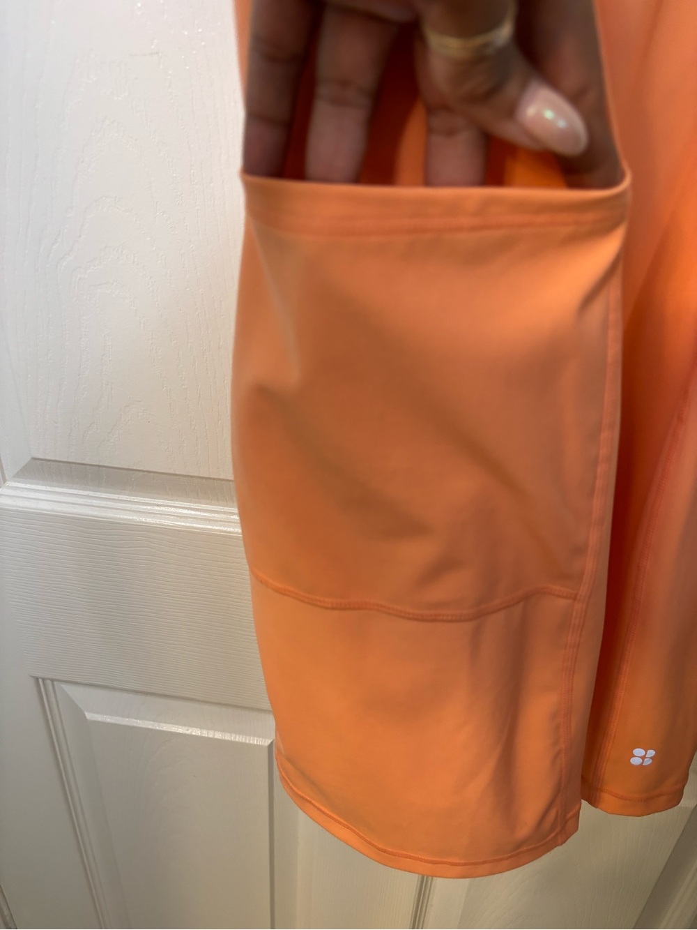 Sweaty Betty Peach Racerback Active Dress Built In Shorts Pockets US 8 - Picture 5 of 10